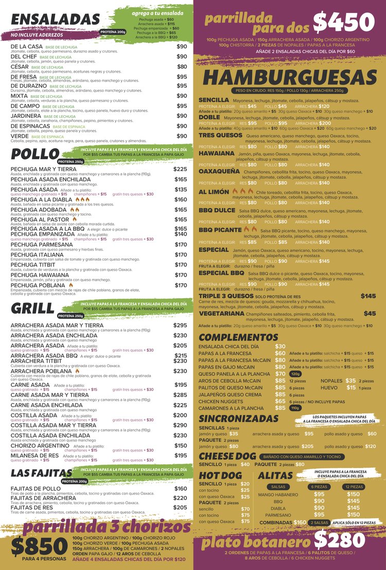 Menú TitBit Hamburguesas - Página 2